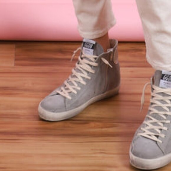 GOLDEN GOOSE SUEDE HIGH TOP FRANCY SNEAKER - Picture 7 of 7
